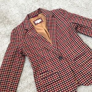 Merona
Multi brown checkered blazer/jacket
Size 4 (small)